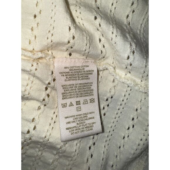 Free People Mini Dress Womens Size Small Ivory Bell Sleeve Boho Hippie - Picture 4 of 4